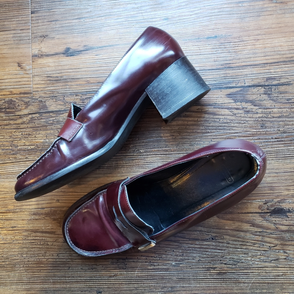 Coach Gemma Jobo Penny Loafers Leather Size 8B